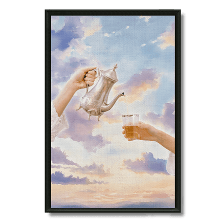 Tableau marocain – Service du Thé Nuages Pastel - Kolors France