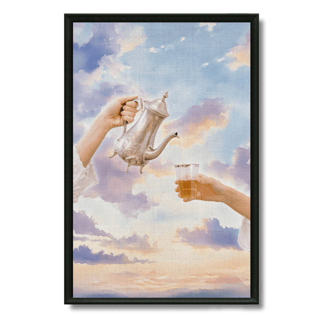 Tableau marocain – Service du Thé Nuages Pastel - Kolors France