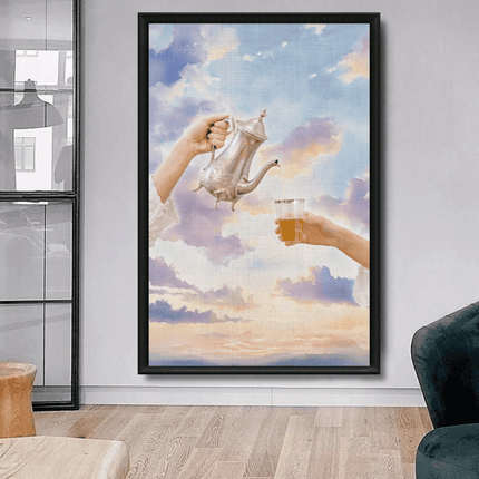 Tableau marocain – Service du Thé Nuages Pastel - Kolors France