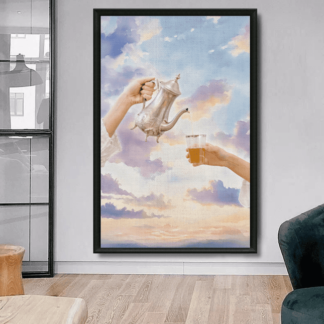 Tableau marocain – Service du Thé Nuages Pastel - Kolors France