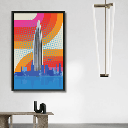 Tableau marocain – Tour Mohammed VI Skyline - Kolors France