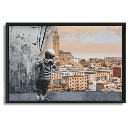 Tableau marocain – Vue sur Casablanca - Kolors France