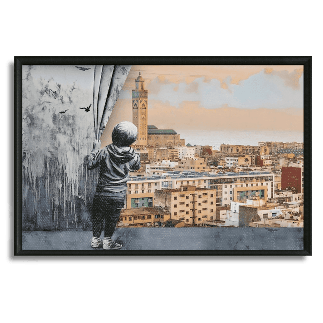 Tableau marocain – Vue sur Casablanca - Kolors France