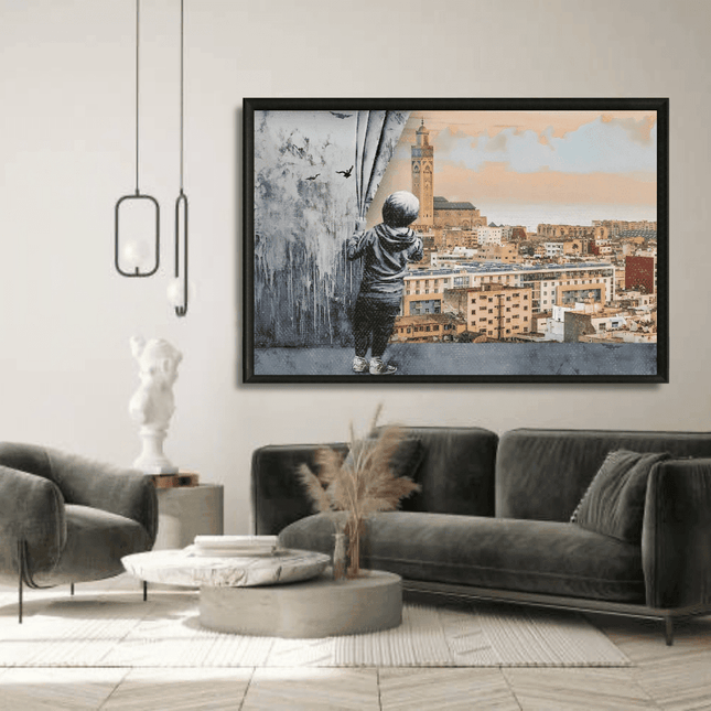 Tableau marocain – Vue sur Casablanca - Kolors France