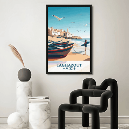 Taghazout ville Tableau - Kolors France