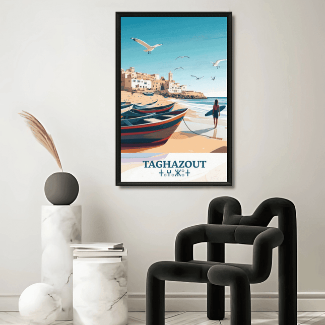 Taghazout ville Tableau - Kolors France