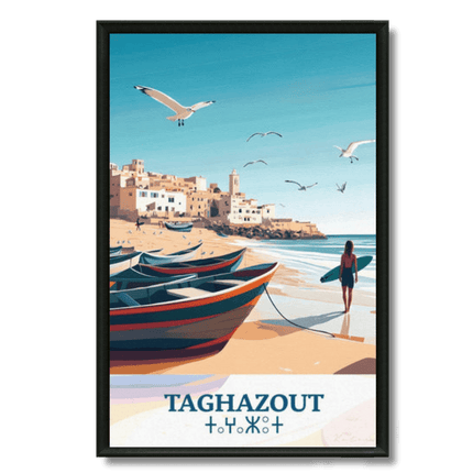Taghazout ville Tableau - Kolors France