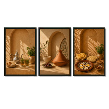 Triptyque Tableaux - Commande personnalisée – 3xXS : 30x20cm, Tableau en toile, Pas de cadre
