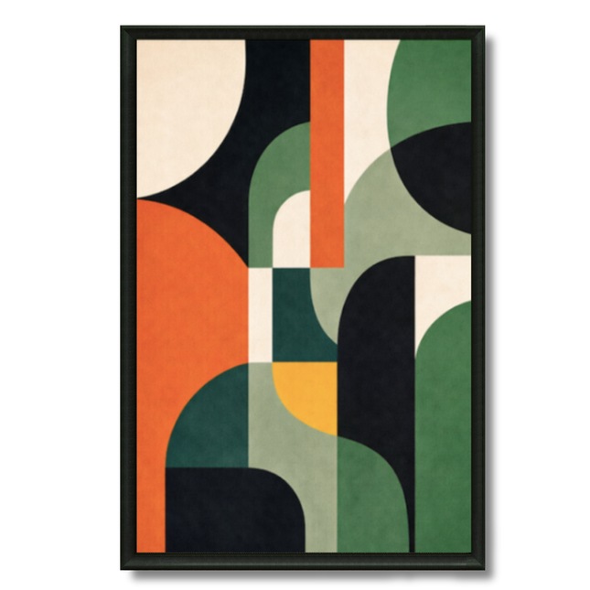 Tableau Art déco – Géométrie Colorée