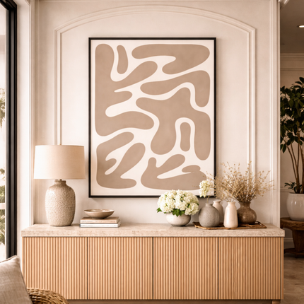 Tableau Art déco – Taupe Géo