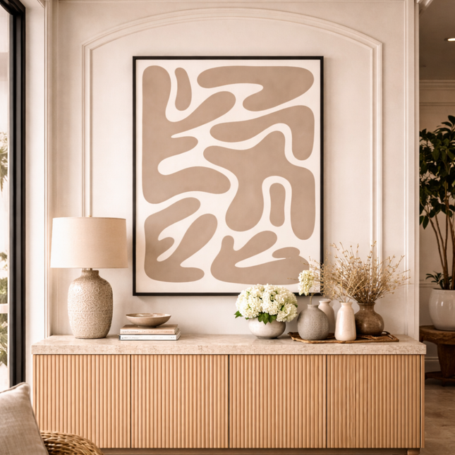 Tableau Art déco – Taupe Géo