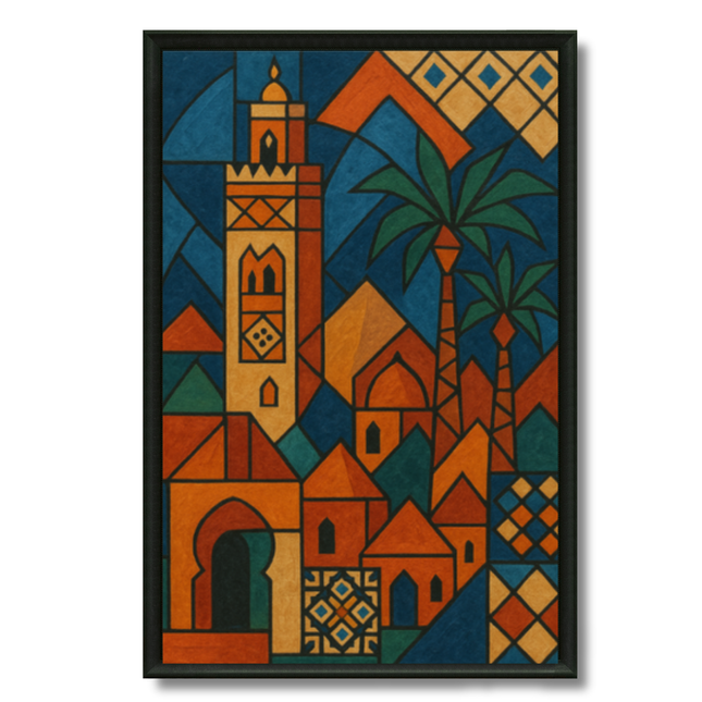 Tableau marocain – Marrakech Illustration